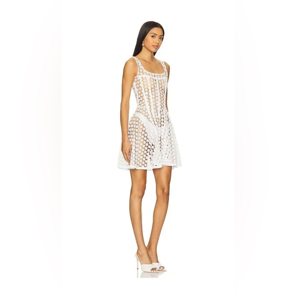 UNDERSTATED LEATHER REVOLVE White Eyelet Daisy Lana Dress Size XL VGUC - Picture 3 of 8